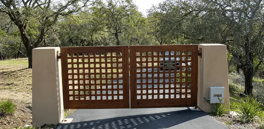 Driveway gate installation for a residential property in Arlington, TX